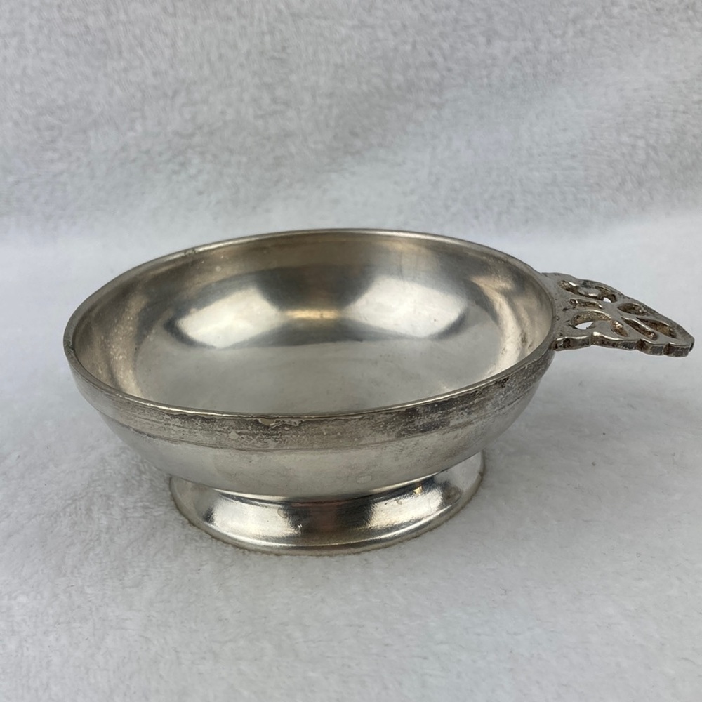 VTG Grand Silver Co. Wearbrite Sommelier Tastevin Wine Tasting Cup 4”
